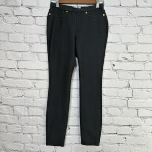 Carmen Marc Valvo Womens Jeggings Size S Gray Stretch Pants Pull‎ Up Tapered